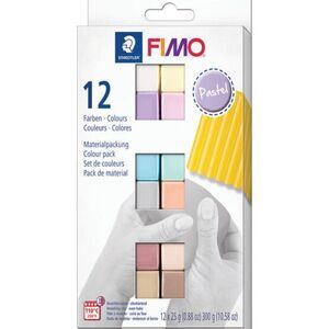 FIMO Modelling Clay - 12 Colors - Pastels